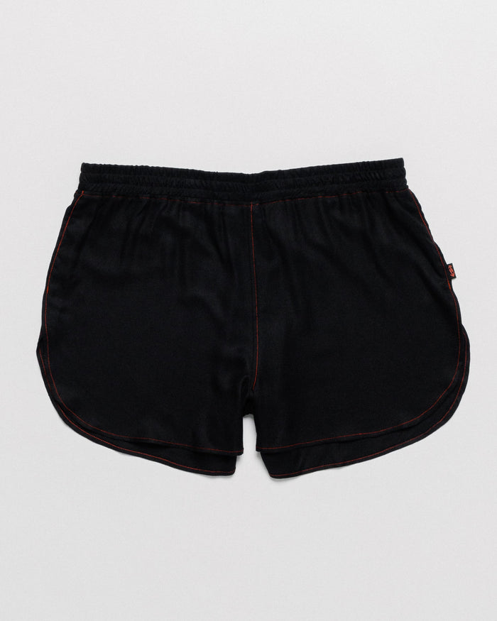 Outnback Running Short in black, front flat lay