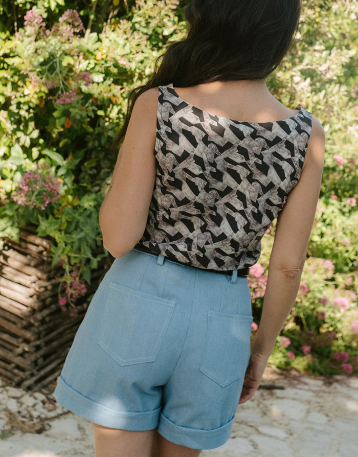 Peacock Shorts Paper Sewing Pattern, Maison Fauve
