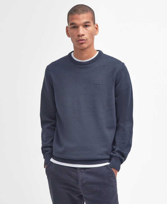 Pima Cotton Jumper in Navy