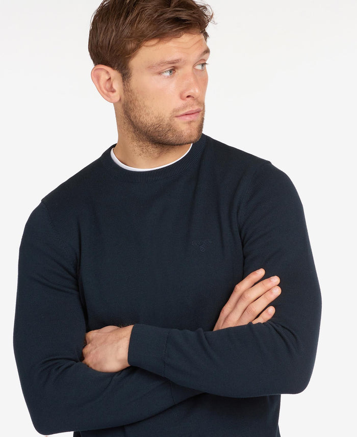 Pima Cotton Jumper in Navy