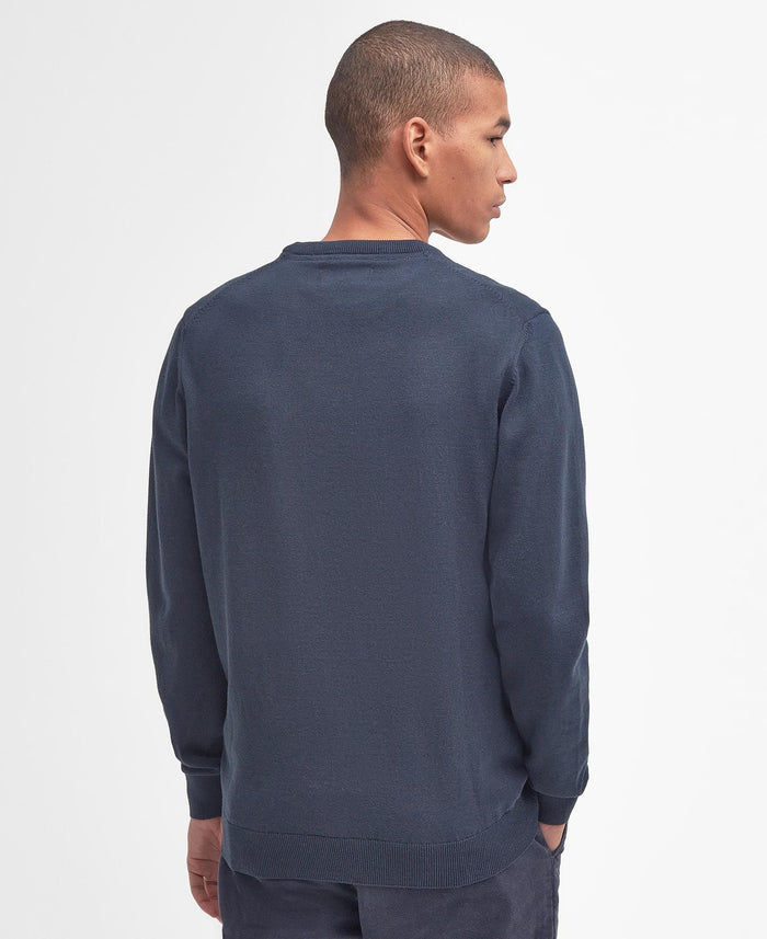 Pima Cotton Jumper in Navy