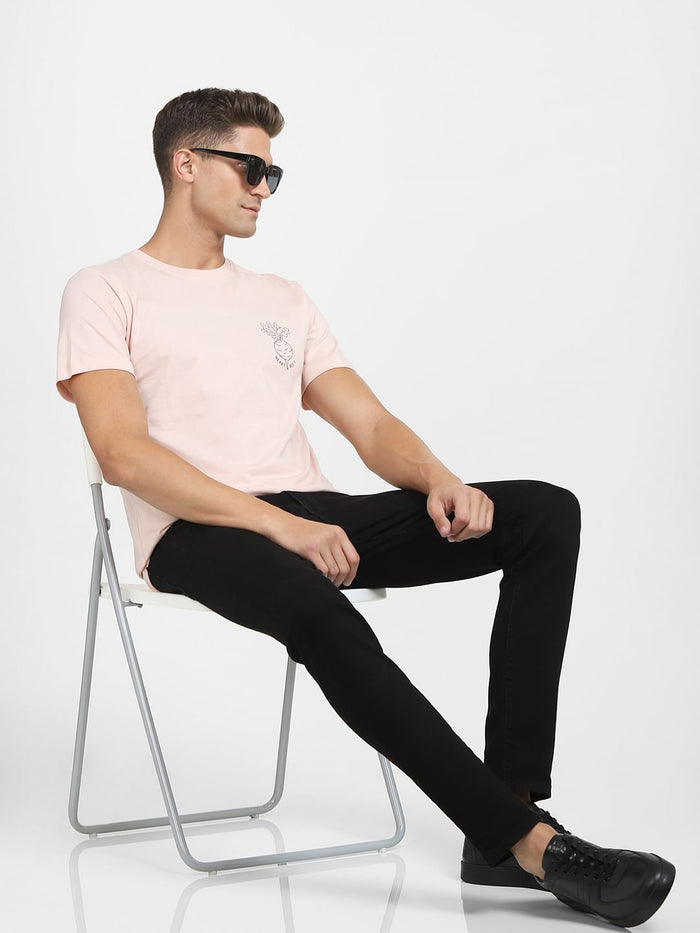 Pink Crew Neck T-Shirt