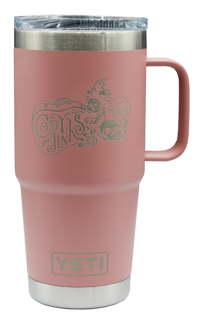 Pink Sandstone 20oz Tumbler W/ Handle