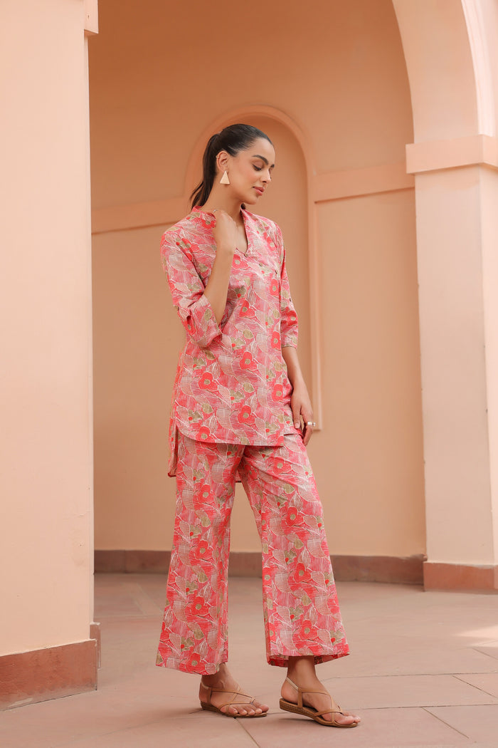 Pinstripe Paradise Cotton Co-ord Set