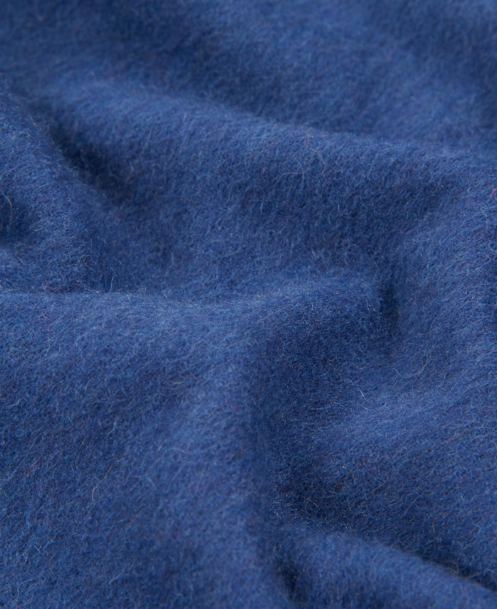 Plain Lambswool Scarf in Navy