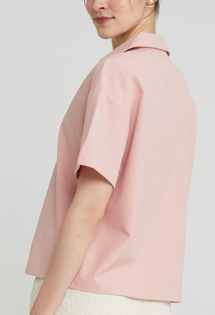 Pleated Slip-On Top