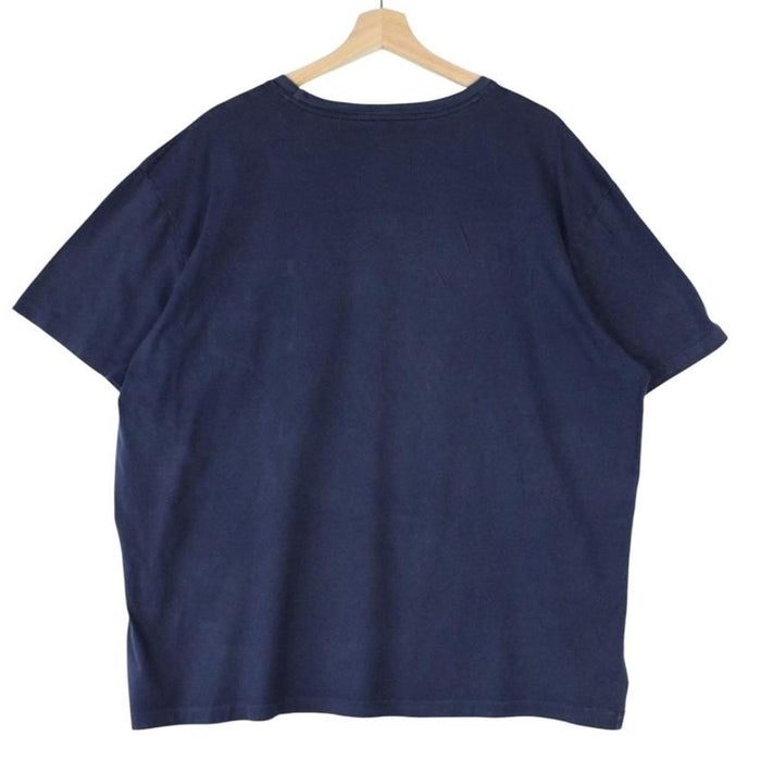 Polo Ralph Lauren navy blue short sleeve cotton t-shirt with chest pocket and logo.