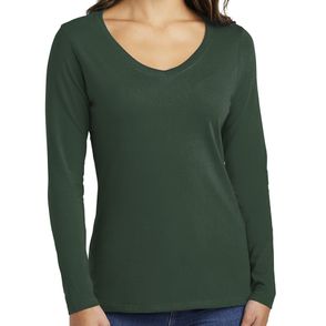 Port & Company Women’s Long Sleeve Fan Favorite V-Neck Tee