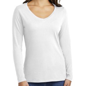 Port & Company Women’s Long Sleeve Fan Favorite V-Neck Tee