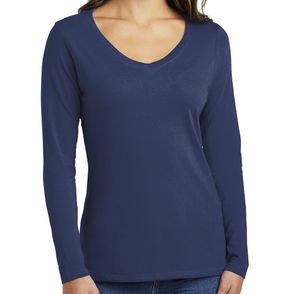 Port & Company Women’s Long Sleeve Fan Favorite V-Neck Tee