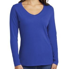 Port & Company Women’s Long Sleeve Fan Favorite V-Neck Tee