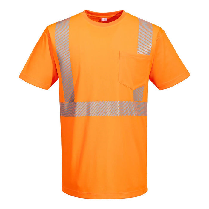 Portwest Hi-Vis Lightweight T-Shirt Segmented Tape