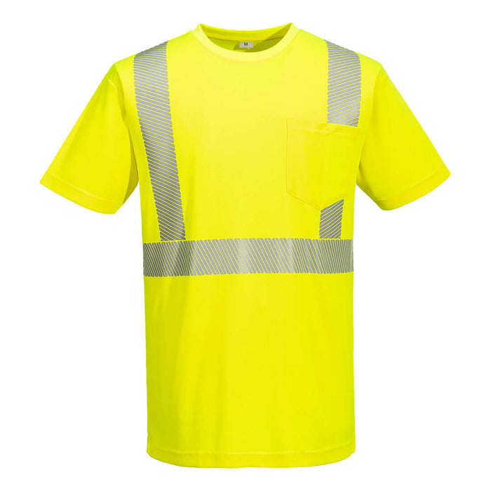 Portwest Hi-Vis Lightweight T-Shirt Segmented Tape