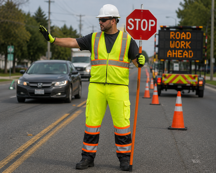 Portwest Hi-Vis Mesh Contrast OverPants
