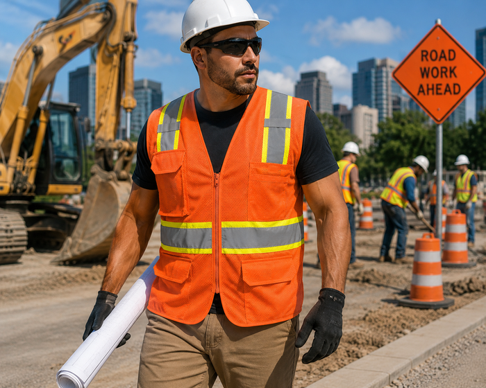 Portwest Orlando Hi-Vis Mesh Executive Vest