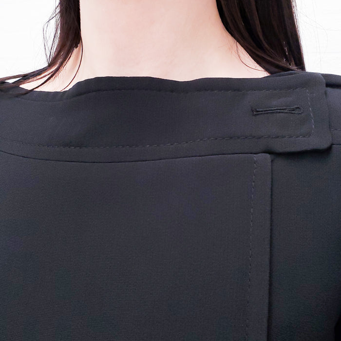 PRADA BLACK DRESS WITH SILVER BALL- SIZE 40