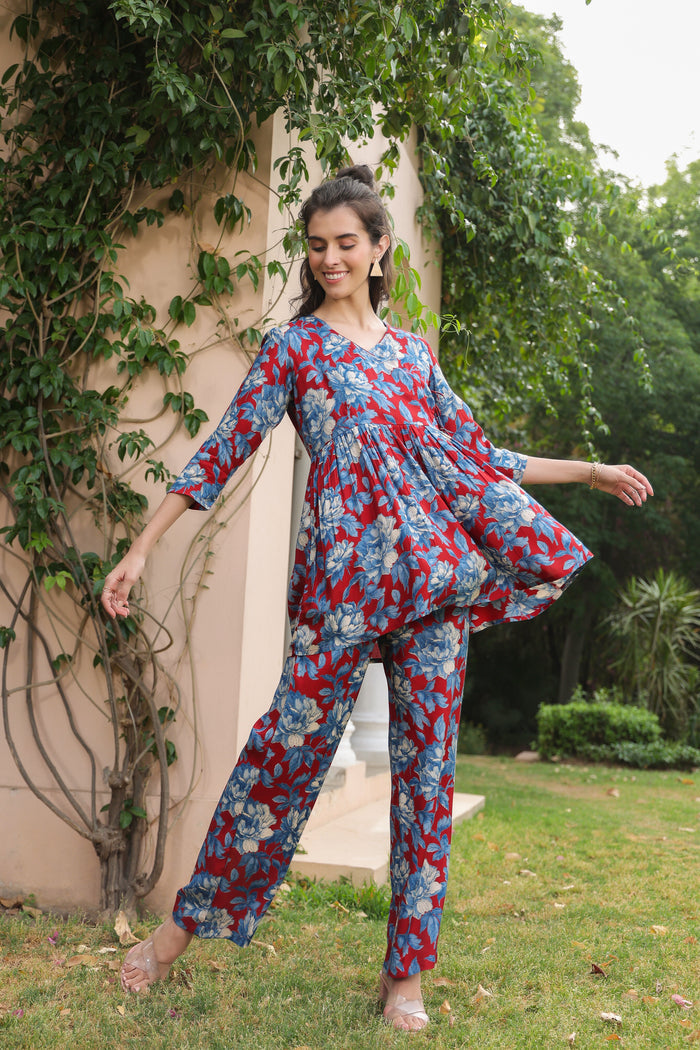 Primaire Papillon Russian Silk Co-ord Set