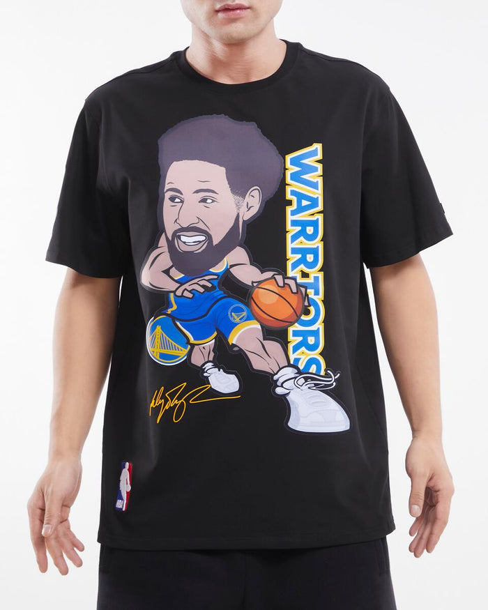 Black Pro Standard Golden State Thompson #11 tee shirt with team logo and player number on the front.