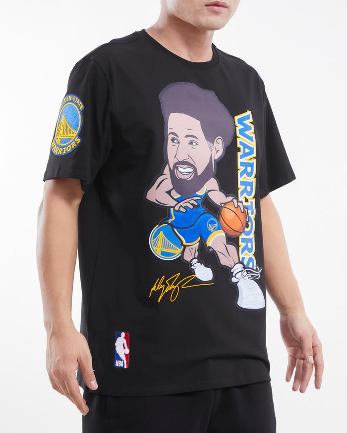 Pro Standard Golden State Thompson #11 black tee, featuring team logo and player number, casual sportswear for basketball fans.