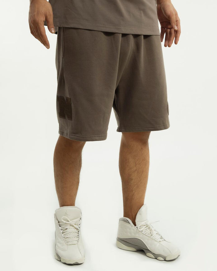 Pro Standard San Francisco 49ers logo team shorts with team colors and detailed embroidered 49ers emblem.