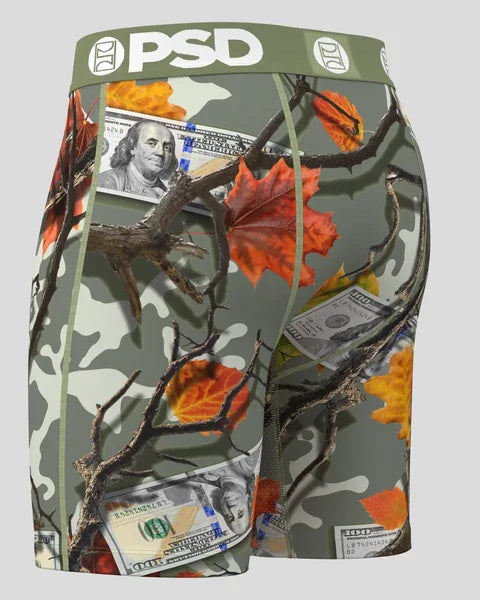 PSD Underwear WF Celadone boxers with colorful, patterned fabric, showcasing a comfortable, stylish accessory for men.