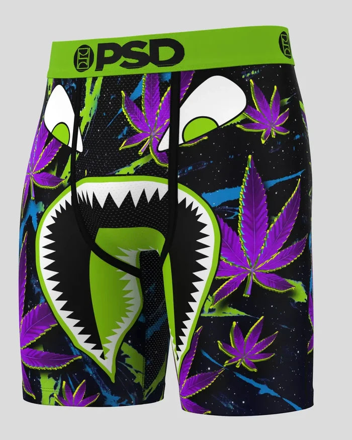 PSD 'WF Chronic' boxers in multi-color design, casual underwear with bold branding and comfortable fit.