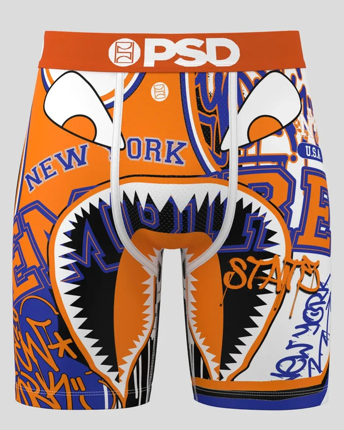PSD Underwear WF New York boxers in multi-color, stylish accessories with bold graphic design and comfortable fit.