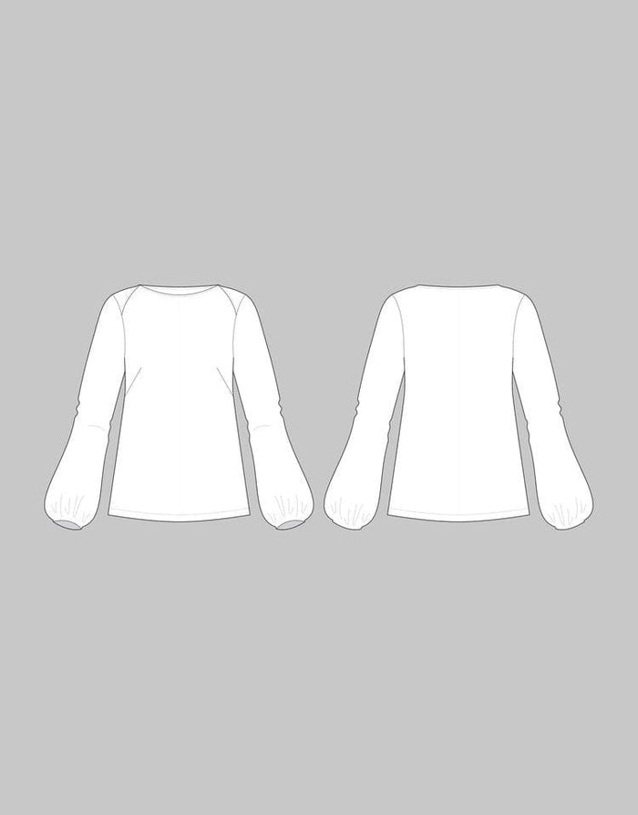 The Assembly Line Tops Shirts & Blouses Puff Shirt Sewing Pattern, The Assembly Line