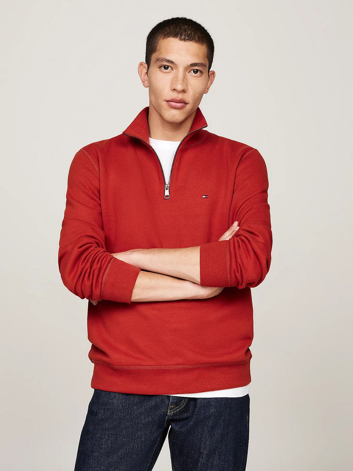 Quarter-Zip Fleece Sweatshirt in Magma
