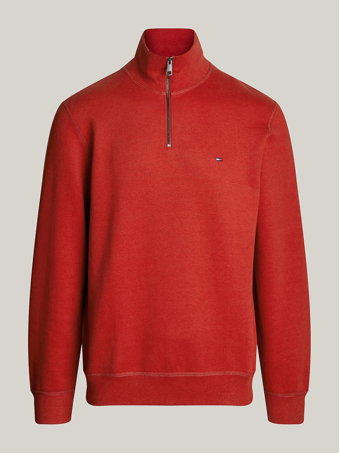Quarter-Zip Fleece Sweatshirt in Magma