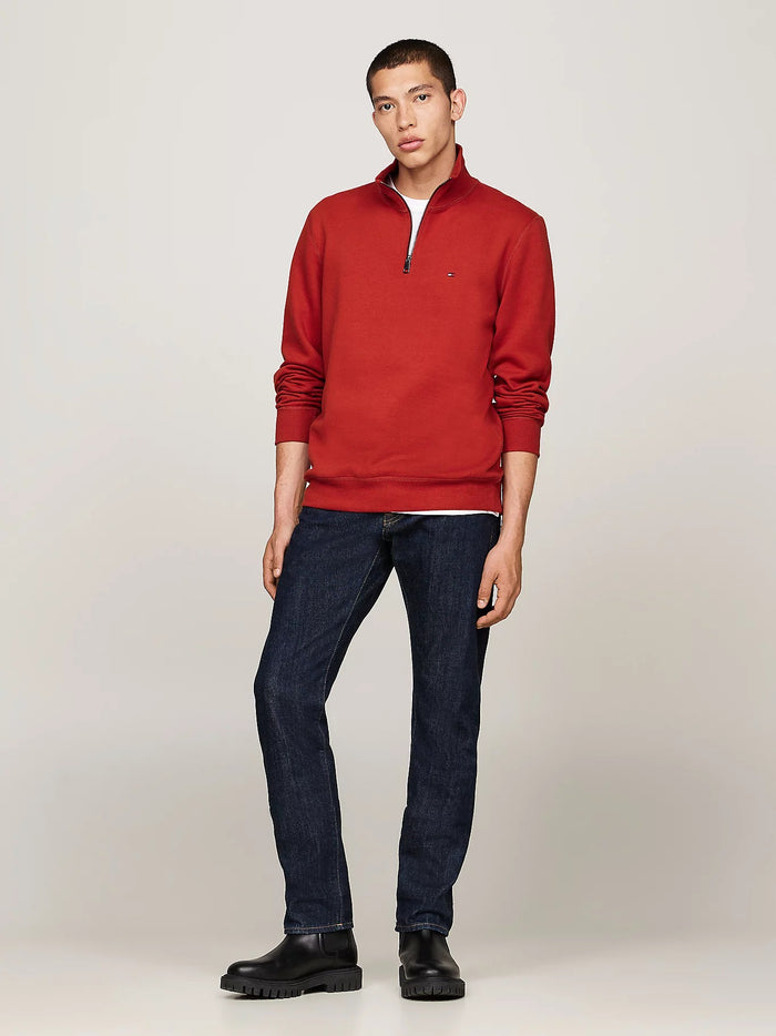 Quarter-Zip Fleece Sweatshirt in Magma