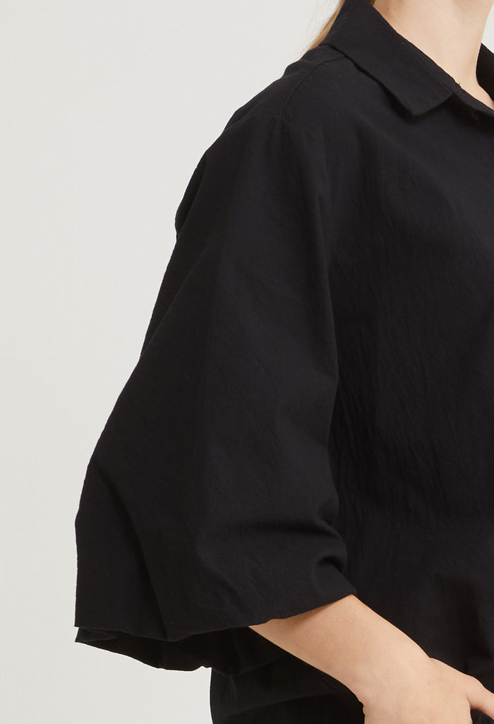 Regal Flare Button-Up Top