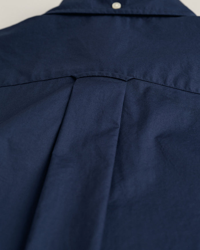 Regular Fit Poplin Shirt in Marine