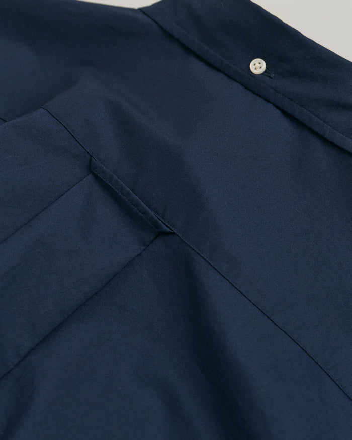Regular Fit Poplin Shirt in Marine