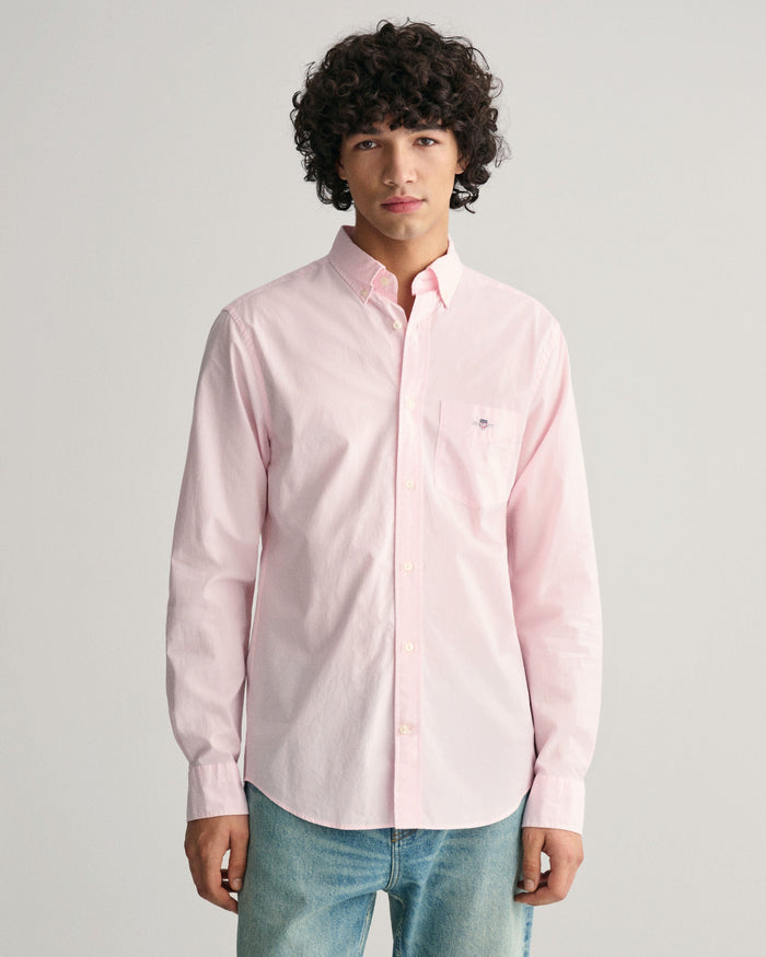 Regular Fit Poplin Shirt in Pink