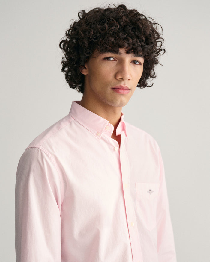 Regular Fit Poplin Shirt in Pink
