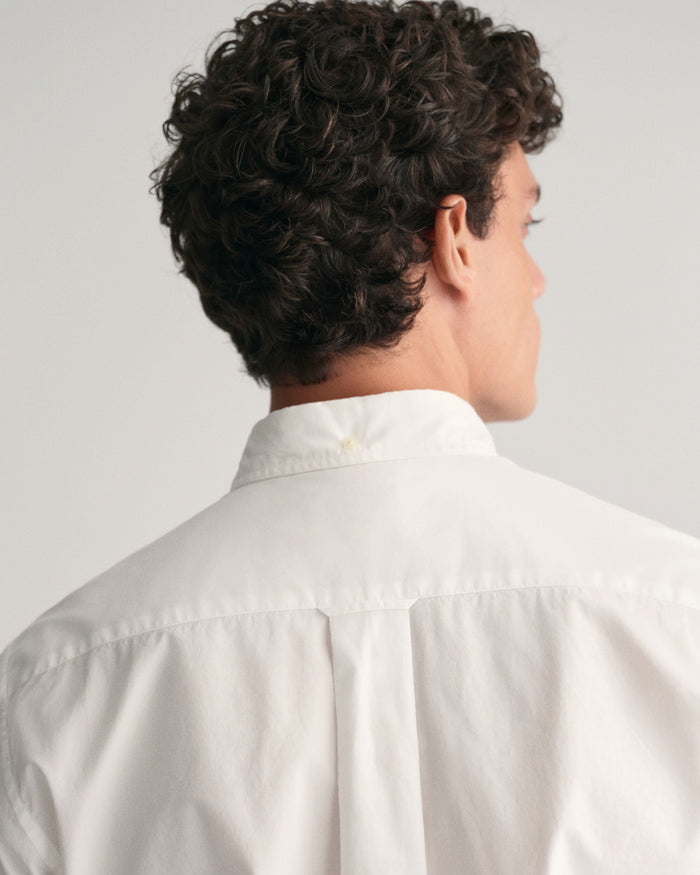 Regular Fit Poplin Shirt in White