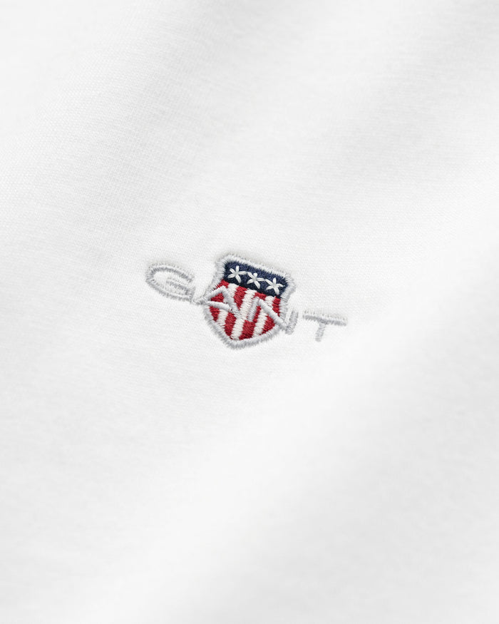 Regular Fit Shield Tee in White
