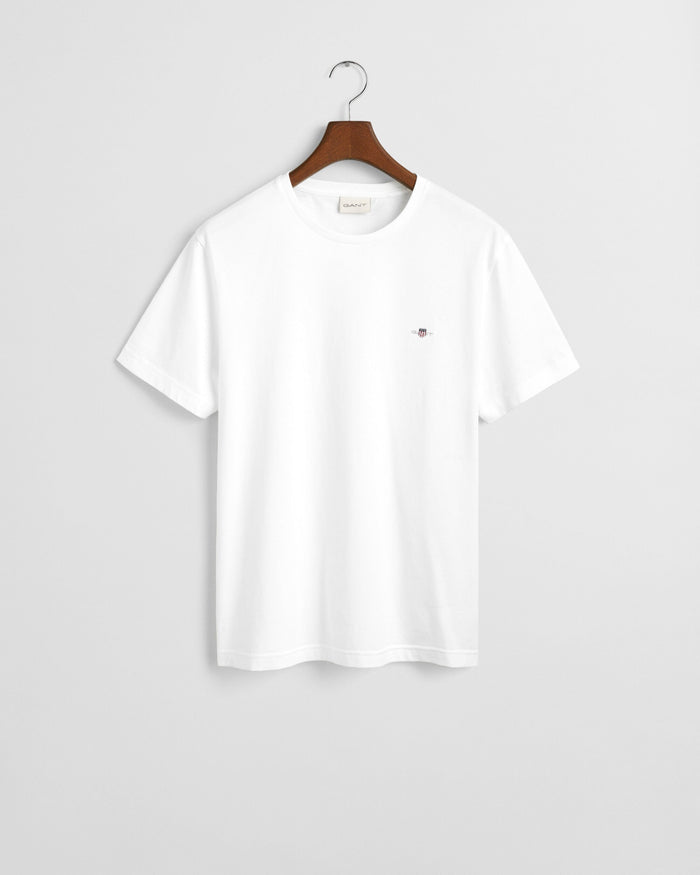 Regular Fit Shield Tee in White