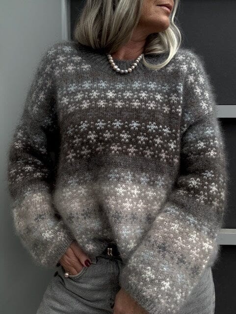 Rikke Bloom Mohair Sweater by Rikke Jönsson, silk mohair + No 1 + No 3 knitting kit Knitting kits Rikke Jönsson