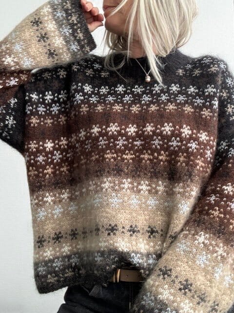 Rikke Bloom Mohair Sweater, Rikke Jönsson | Black x, Coffee brown (026), Linen (005) / beige (0349), Ice blue (048), Warm light beige melange (016m), Coffee brown (026), Cold light beige melange / marzipan (006m), Black (001)