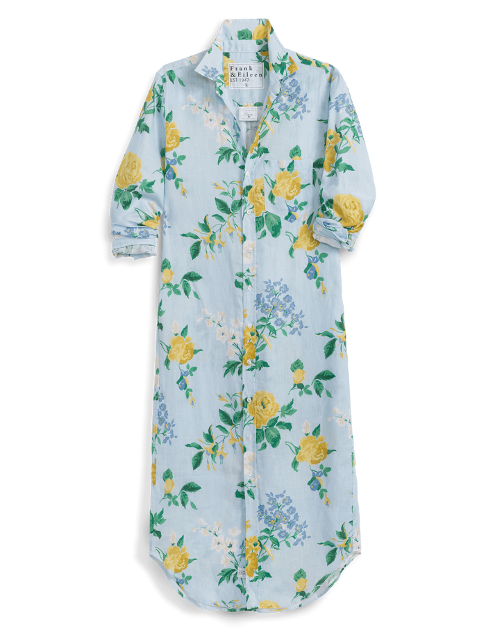 Floral patterned shirt on a white background
