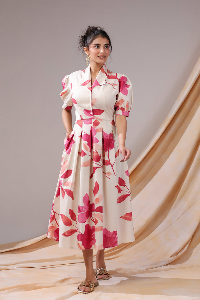 Rosewood Garden Cotton Flex Dress