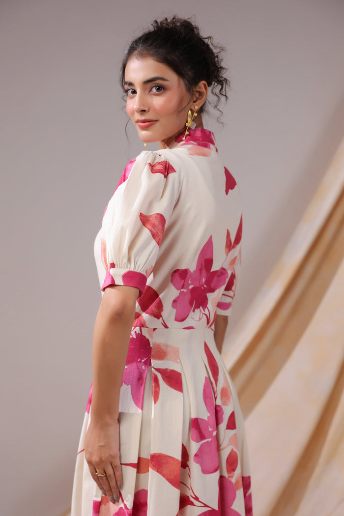 Rosewood Garden Cotton Flex Dress