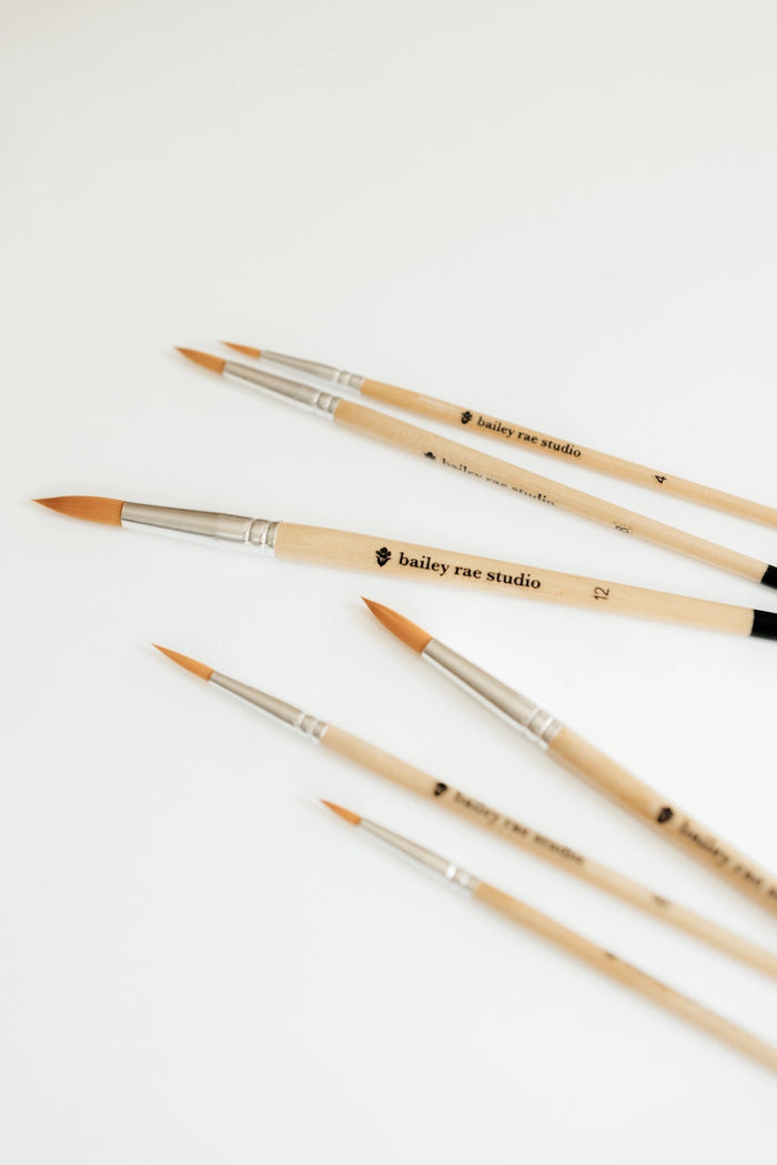 Round Watercolor Paint brushes