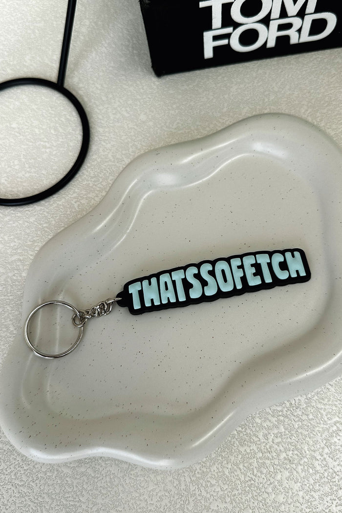 Rowan Keychain - Charcoal/Blue
