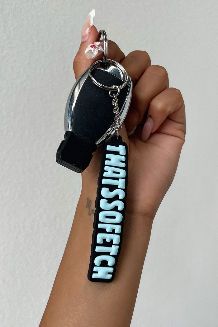 Rowan Keychain - Charcoal/Blue