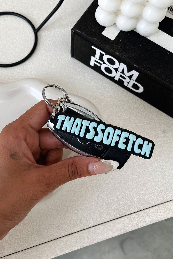 Rowan Keychain - Charcoal/Blue