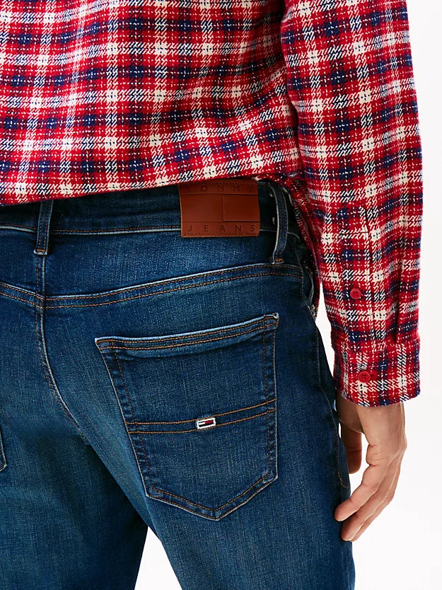Ryan Whiskered Bootcut Jeans in Denim