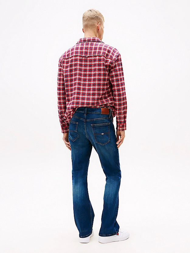 Ryan Whiskered Bootcut Jeans in Denim